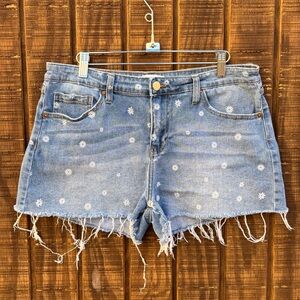 Abound Denim Daisy Floral Print Jean Shorts